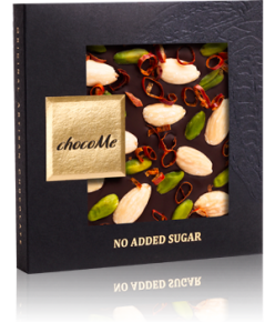 Σοκολάτα ChocoMe Nuts & Chilli No Sugar 50gr