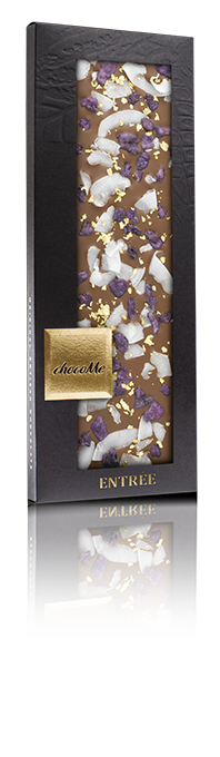 Σοκολάτα ChocoMe Γάλακτος Cacao Barry 41% με βρώσιμο χρυσό 110gr